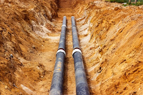 Water Line Trenching