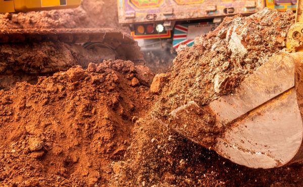 Backhoe Soil Removal