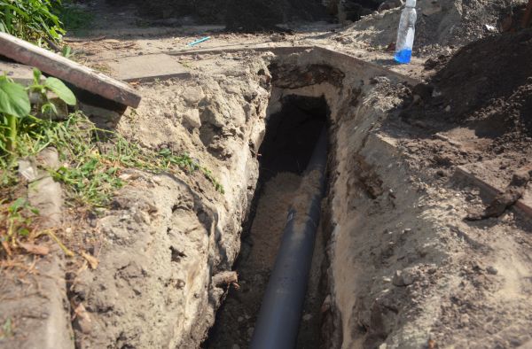 Downspout Trench Excavation