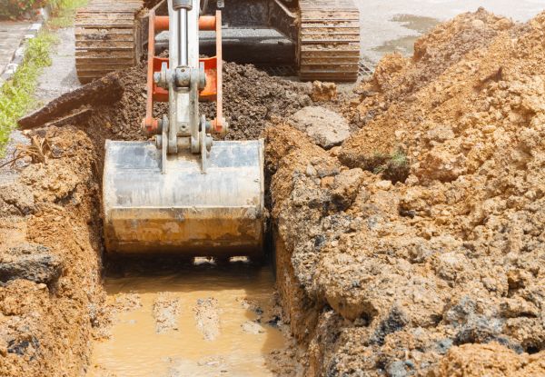 Water Line Digging